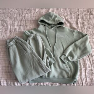 Jubilee Apparel Sage Green Hoodie & Sweatpants Set